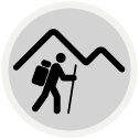Icon of the 360° picture and the Dolomites World Heritage Geotrail’s trail